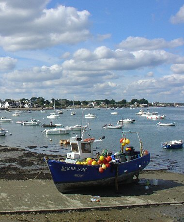 coast in Brittany France.